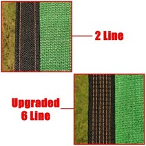 조립식 테라스 파고라 옥상 야외 정자 green hdpe sunshade net yard pergolas anti-uv cover canopy 발코니 울타리 개인 정보 보호, 업그레이드 6 라인, 2.5x6m