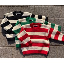 도톰 단가라 아동 니트 아기옷