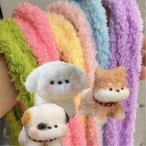 슈페르바 모루 인형 키링 만들기 모루털실 모루철사 15mm x 1m, 13라이트블루, 10개