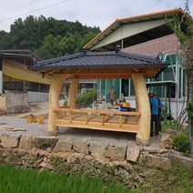 소나무원두막 4200x2200 강판지붕 원두막 배송 설치 무 정자