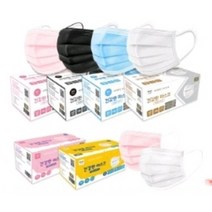 중국산마스크 100매 건강한마스크 국산 깨끗한마스크 다이소, 중국산 성인용(대형)블랙 100매