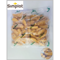 [SIMPLOT] 미국산감자 86% 심플롯 8컷 크런치웨지(양념반달감자) 2kg(냉동)(간식 토핑)_치즈왕자, 1팩, 2kg