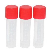 100 PCS 1.8ml 과학 실험실 마이크로 원심 분리기 튜브 샘플 수집 명확한 플라스틱 테스트, [02] Red