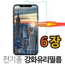 프로텍트보이 전기종 아이폰 갤럭시 LG 강화유리필름 6장 (기종선택), 1세트