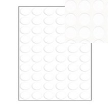 원형스티커 302 지름12mm 7매 흰색 포장스티커 유아스티커북 카페스티커 타원형스티커 냉장고스티커 동그라미스티