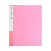 플러스샵 PP 악보화일 A4 4공 O링 20p 6색상, 분홍