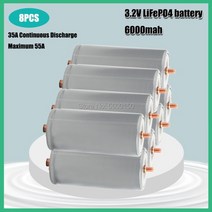 인산철 배터리 브랜드는 나사가있는 32650 6000mah 3.2v lifepo4 전문, 3.7v, 8개