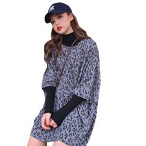 ANKRIC 심플 티셔츠 여름 타이다이 캐주얼 느슨한 레오파드 프린트 홍콩 스타일 반팔 티셔츠 여성용 느슨한 학생 탑 중간 길이