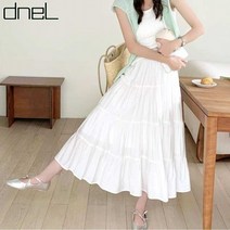 드넬 러블리티어드스커트DWS41203A