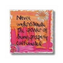 Tumbled Tile Stone Coasters Caffeinated 110906