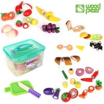 원목소꿉놀이식품세트/55pcs/WD, 단품