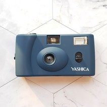 Yashica MF-1 레트로 필름 수동 플래시 카메라, 프 러시안 블루