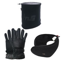 에이치머스 방한용품 세트 귀마개+입체 넥워머+터치장갑