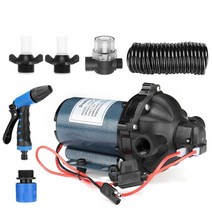 지하수 펌프 자동 미니 수중 플러싱 부스터 키트 휴대용 클리닝 요트 데크 농업 스프레이, 12V, HYWP1-055-070-51