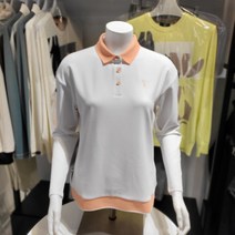골프 여성 에센셜 스트링 포인트 YOKO 긴필 티셔츠 L231TL502P WH