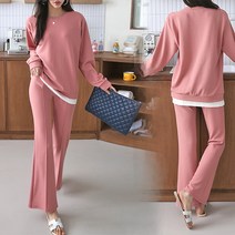 NewCare여성 핀턱 부츠컷 원마일 링클프리 투피스 세트