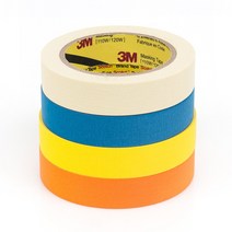 3M마스킹테이프 15mm 24mm 컬러 종이테이프 낱개, 15mm(낱개), 주황