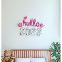 나탈리야153 hello2023 DIY 크리스마스 연말 새해 생일 홈파티 이벤트 여행 용품 소품 핑크 풍선세트, Lovely Pink M+해피베어+핸드펌프