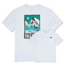 [노스페이스] 남녀공용 그린 파크 반팔 라운드티 NT7UM13K_WHT