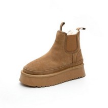 플랫폼 첼시 앵클 부츠 모피 럭셔리 디자이너 신발 플랫힐 따뜻한 캐주얼 우아한 플러시 스노우 여성용 겨울 2023120325