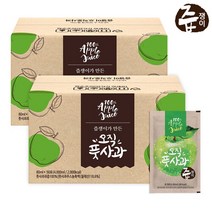 [즙쟁이] 풋사과 즙 2박스 100포 사과즙 실속형 풋사과 사과주스, 단일속성