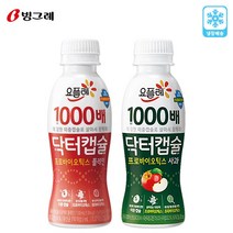 요플레 닥터캡슐 130mLx8개(플레인4+사과4)/냉장