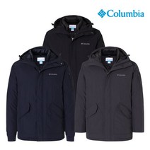 컬럼비아 [컬럼비아] 남성 하프 패딩 자켓 (C44-YMD306), 다크그레이023