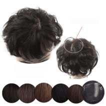 남자 통가발 자연스러운 정수리 패션 볼륨 부분 블록, 볼륨업 네이처블랙