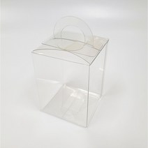 투명 손잡이 케이스 캔들케이스 답례품 상자, 9.5cm*9.5cm*23cm(25장), 25개