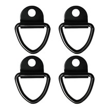 감성캠핑용품 바캉스 여행준비물 핫 블랙 D 모양 풀 후크 다운 앵커 링 언 스테인레스 스틸 카고 자동차 트럭 트레일러 RV 보트 용