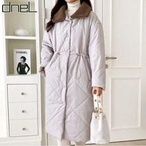 드넬 드넬 양털카라 초코롱패딩DWJ13405A