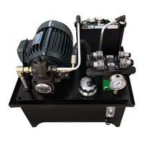 유압 실린더 유니트 제작 압착 파워 팩 펌프 마력 솔, 0.75KW 1방향 솔레노이드 헤드2개 공냉식