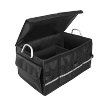 자동차 고급형 접이식 트렁크 차량 수납 정리함 | 차량용 다용도 방수 손잡이 | Automotive Organizer, 블랙