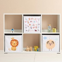 낮은 수납 책장 전면책장 장난감정리 거실 아동 아기, 화이트