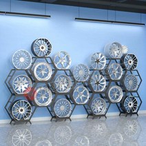 자동차 휠 전시대 매장용 진열대 타이어 디피 카센터, 프레임 5개x베이스 2개