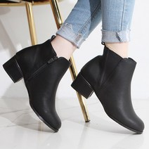 국내생산 5cm 천연소가죽 발목부츠 여성 앵클부츠 워커 디커부츠 D-2820