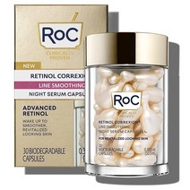 RoC 레티놀 코렉션 안티에이징 나이트 세럼 30캡슐 0.35 Fl Oz, Night Serum Capsules