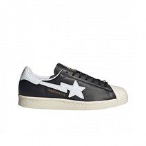아디다스 정품 x 베이프 슈퍼스타 80s 코어 블랙 오프 화이트 Adidas x BAPE Superstar 80s Core Black Off White