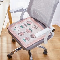 CAICHEN 여름 만화 얼음 실크 쿠션 사무실 통기성 냉각 매트 기숙사 매트 매트 자동차 매트, 복숭아 음료