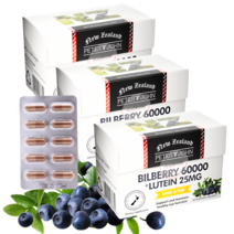 사은품+피터앤존 뉴질랜드 빌베리 60000mg+루테인 25mg 60캡슐, 빌베리 루테인 60캡슐 3개