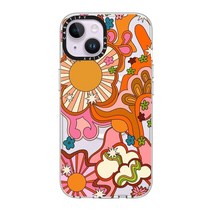 CASETiFY 투명 아이폰 14 케이스 [2m(6.5피트) 낙하 보호/Magsafe와 호환] - 캔디 코튼 클라우드161733