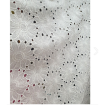 대폭 60수 아사면 해바라기 펀칭레이스원단 광목색 백아이보리색 [커텐 이불 패치원단], 백아이보리