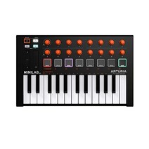 아투리아 미니랩 MKII 25키 USB 마스터키보드 미디키보드 컨트롤러(주황색) 믹싱 마스터링 작곡