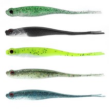 노싱커웜 5인치쉐드웜 고비중 어택 베이트(더블컬러) 광어다운샷 우럭웜, NC-810