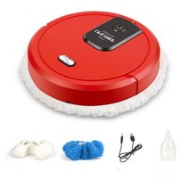 로봇 진공 청소기 다기능 물걸레 무선 스마트 바닥 기계 가정용 청소 가전 제품 무인, Red