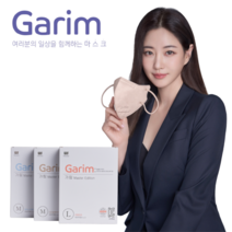 가림 김사랑 새부리형 프리미엄 컬러 마스크 30매, 피치쿠션, 대형 30매