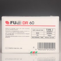 후지 DR60 일반 바이어스 블랭크 카세트 테이프 음악 녹음 오디오 분, 한개옵션0