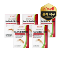 하이웰 뉴질랜드 크릴오일 1500mg 60캡슐 5개 남극 인지질 아스타잔틴 KRILL OIL