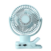 가정용 소형 무음 8인치 데스크톱 클립 팬 실외 휴대용 미니 선풍기 스라이크 클립형 무선 미니 선풍기 USB충전 휴대용 탁상용 집게형 캠핑 선풍기, 블루
