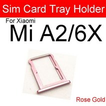 휴대폰케이블 케이블선 c타입 마이크로5핀 25핀 Xiaomi Mi A1 A2 Lite A3 5X 6X CC9e Redmi 6 Pro 용 Sim 카드 트레이 소켓 마이크로 리더 어댑, [08] Mi A2 6X-Rose Gold
